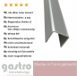 Preview: U-Profil aus Alu silber natur eloxiert, 2,0 mm